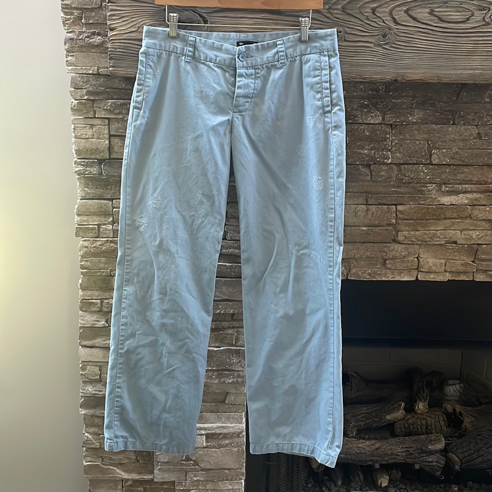 Gap baby blue cotton pants 8